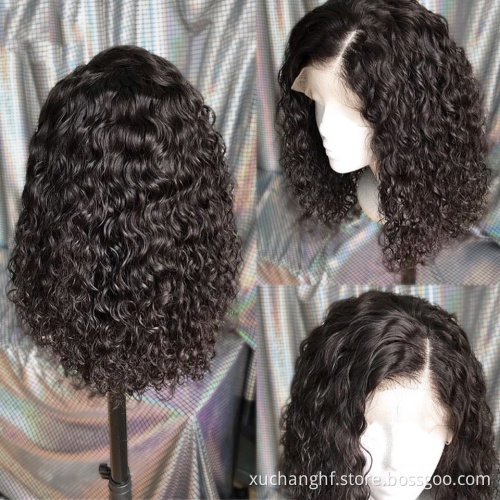 Hot Selling Lace Wavy Cheap Bob Wig,8-16 Inch Brazilian Hair Lace Front Wig,Virgin Remy 100% Real Human Hair Wig